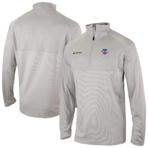 Men's Columbia Heather Gray Philadelphia Phillies Omni-Wick Rockin' It Raglan Quarter-Zip Top