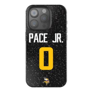 Keyscaper Ivan Pace Jr Black Minnesota Vikings Bling iPhone Case