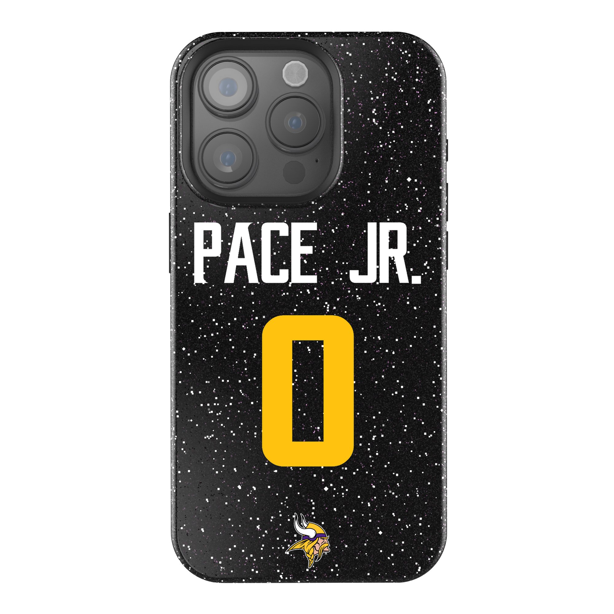 Keyscaper Ivan Pace Jr Black Minnesota Vikings Bling iPhone Case