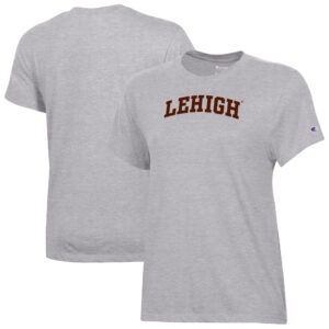 Women's Champion  Gray Lehigh Mountain Hawks Core T-Shirt