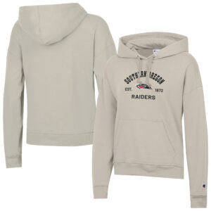 Women's Champion  Oatmeal Southern Oregon Raiders Powerblend Fleece Pullover Hoodie