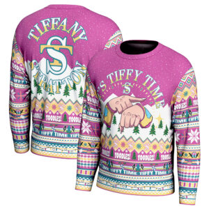 Men's ProSphere Pink Tiffany Stratton Holiday Sweater