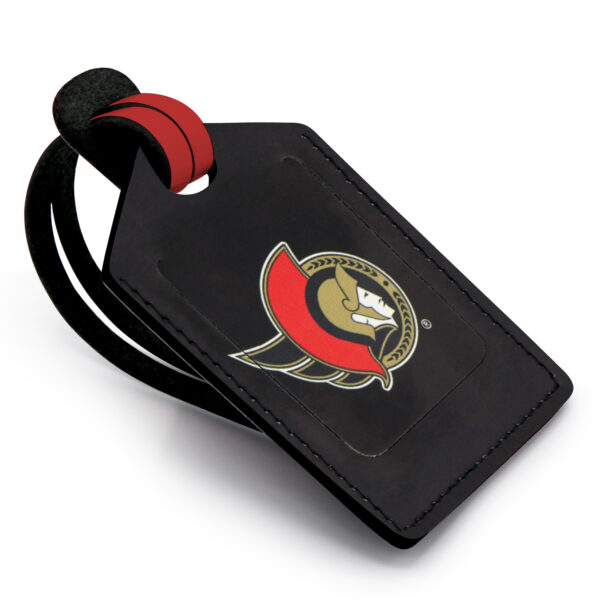 Ottawa Senators Personalized Leather Luggage Tag
