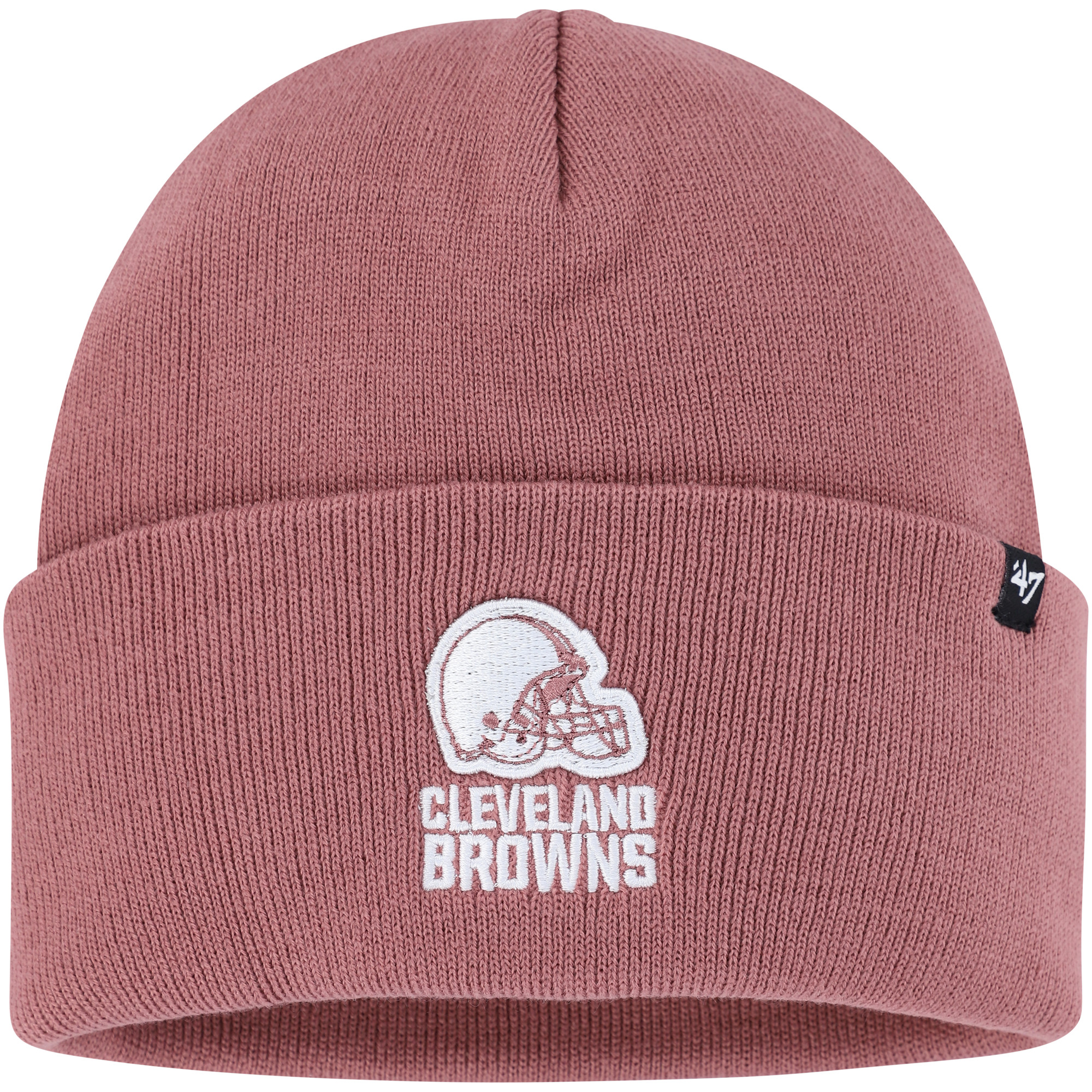 Women's '47 Pink Cleveland Browns Haymaker Cuffed Knit Hat