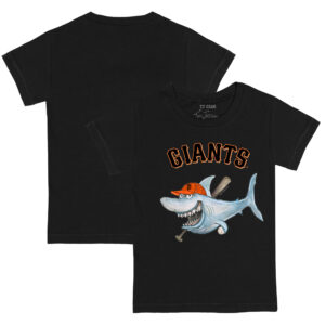 Toddler Tiny Turnip Black San Francisco Giants Shark T-Shirt