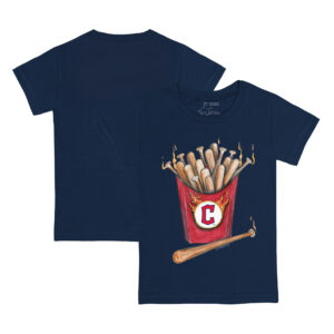 Youth Tiny Turnip Navy Cleveland Guardians Hot Bats T-Shirt