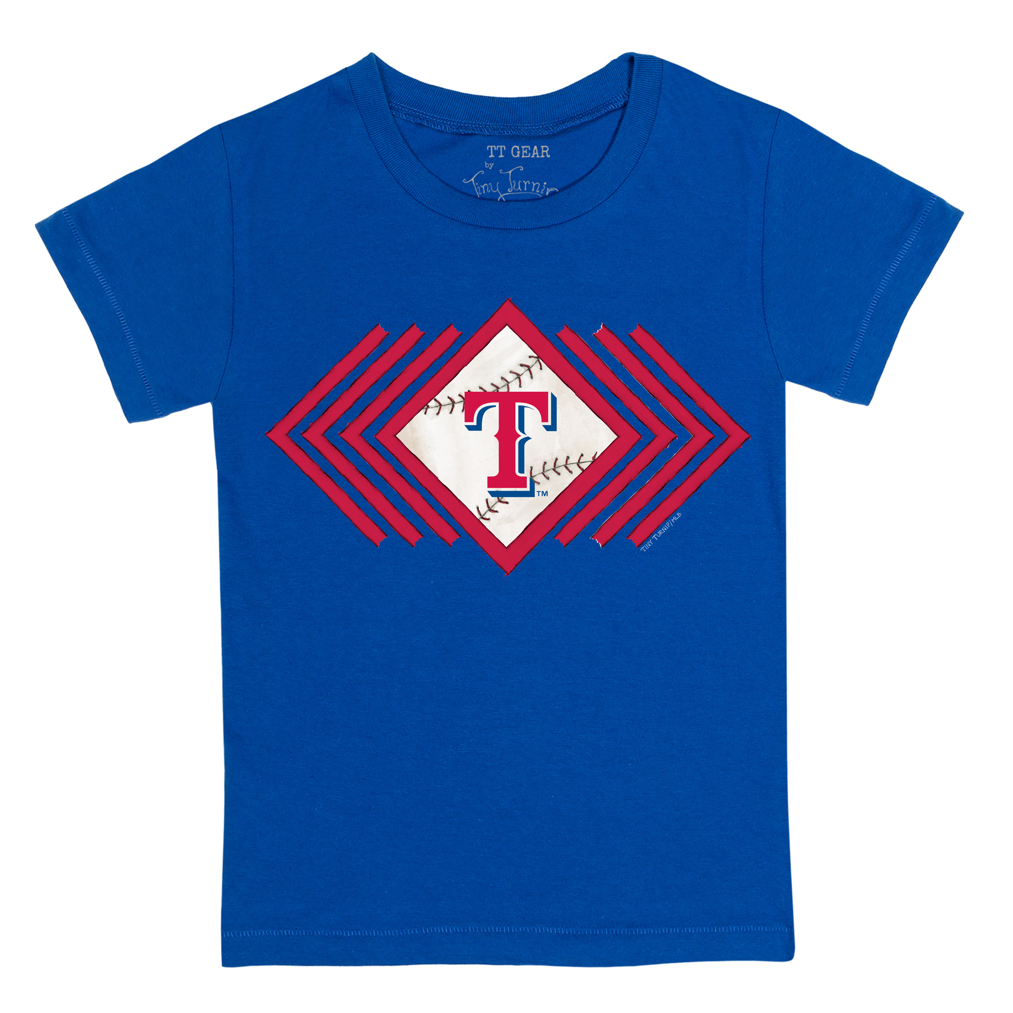 Youth Tiny Turnip Royal Texas Rangers Prism Arrows T-Shirt - Image 6