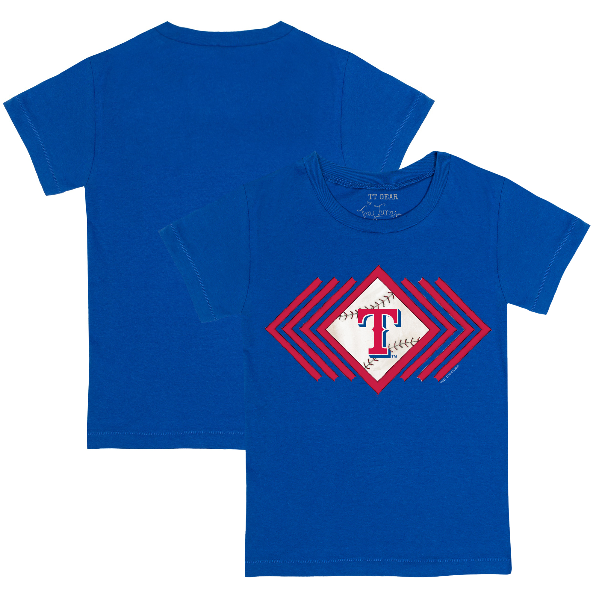 Youth Tiny Turnip Royal Texas Rangers Prism Arrows T-Shirt