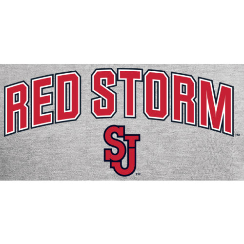 Men's Ash St. John's Red Storm Proud Mascot Pullover Hoodie - Image 5