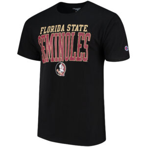 Men's Champion Black Florida State Seminoles Core Mascot T-Shirt