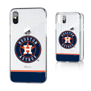 Houston Astros iPhone X/Xs Stripe Clear Case