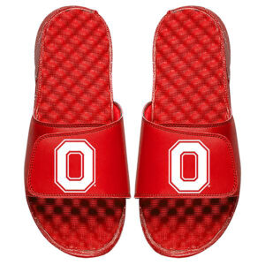 Men's ISlide Red Ohio State Buckeyes Block Slide Sandals