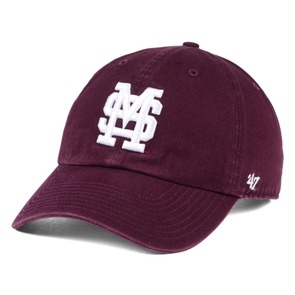Men's '47 Maroon Mississippi State Bulldogs Vintage Clean Up Adjustable Hat - Image 2