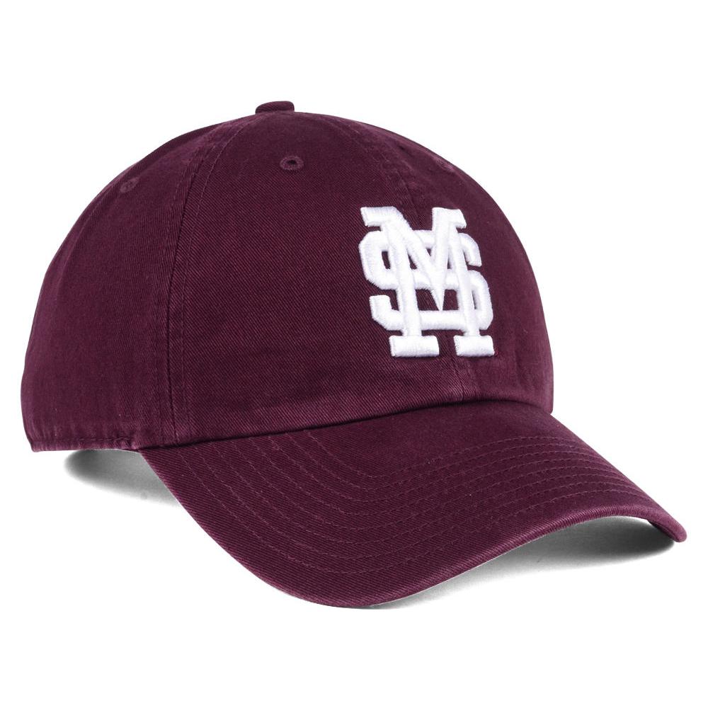 Men's '47 Maroon Mississippi State Bulldogs Vintage Clean Up Adjustable Hat - Image 4