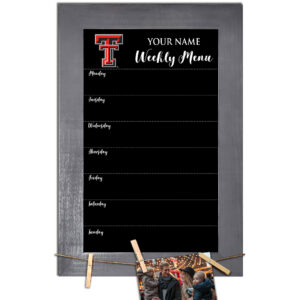 Texas Tech Red Raiders 11" x 19" Personalized Team Weekly Chalkboard with Frame