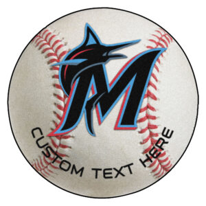 Miami Marlins 27'' Personalized Baseball Mat