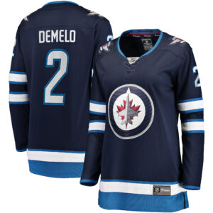 Women's Fanatics Dylan DeMelo Navy Winnipeg Jets Home Breakaway Player Jersey
