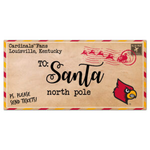 Louisville Cardinals 6'' x 12'' Letter to Santa Sign