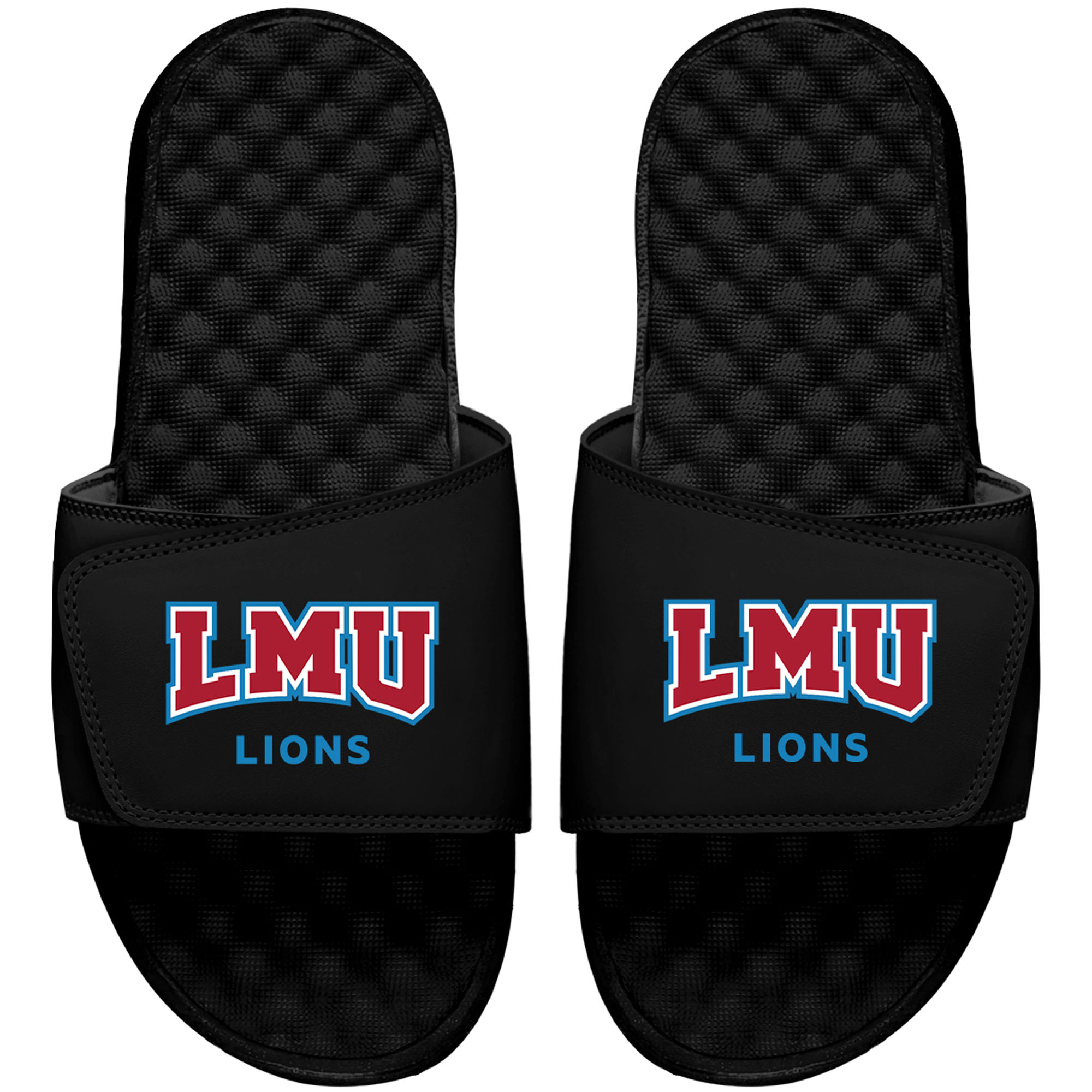 Youth ISlide Black Loyola Marymount Lions Logo Slide Sandals
