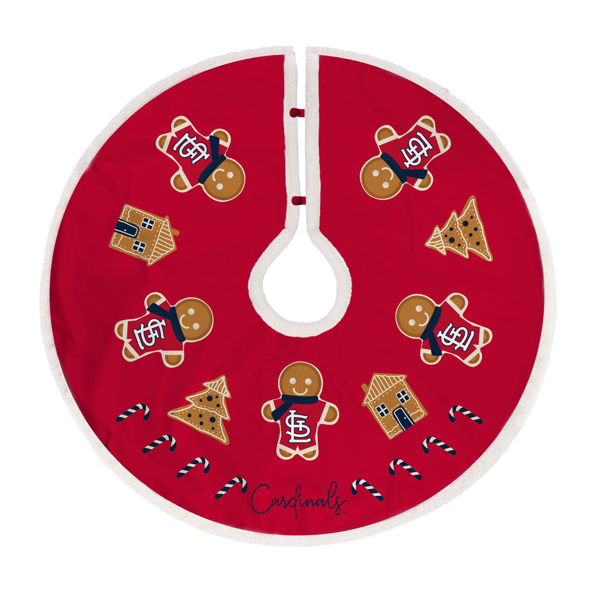 St. Louis Cardinals Gingerbread Tree Skirt
