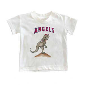 Youth Tiny Turnip White Los Angeles Angels TT Rex T-Shirt