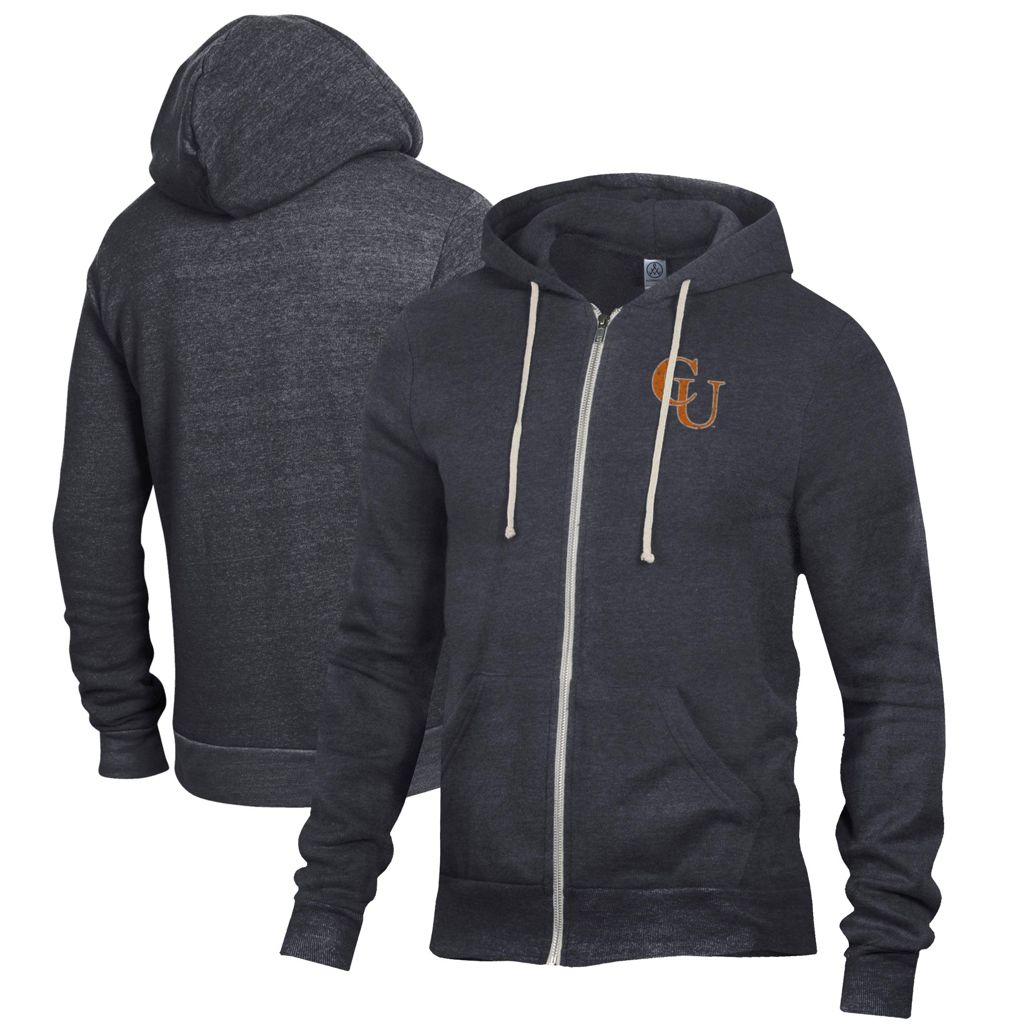 Men's Black Campbell Fighting Camels Rocky Full-Zip Hoodie