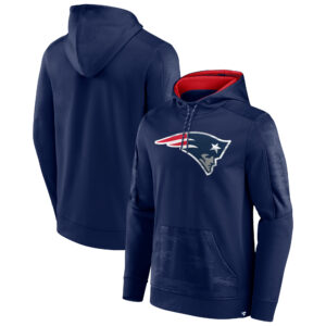 Men's Fanatics Navy New England Patriots On The Ball Pullover Hoodie