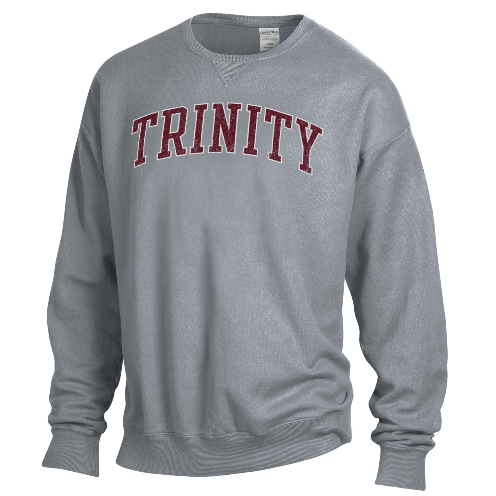 Men's ComfortWash Gray Trinity Tigers Garment Dyed Pullover Sweatshirt - Image 6