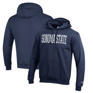 Men's Champion Navy Sonoma State Seawolves Eco Powerblend Pullover Hoodie