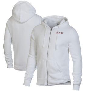 Men's Alternative Apparel White Eastern Kentucky Colonels Rocky Full-Zip Hoodie
