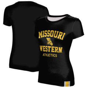 Women's Black Missouri Western State Griffons Athletics T-Shirt