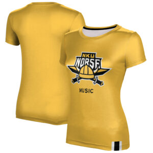 Women's Gold Northern Kentucky University Norse Music T-Shirt
