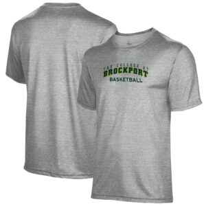 Men's Gray SUNY Brockport Golden Eagles Basketball Name Drop T-Shirt
