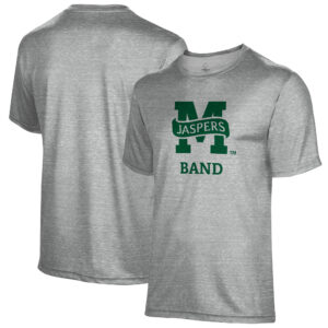 Men's Gray Manhattan Jaspers Band Name Drop T-Shirt