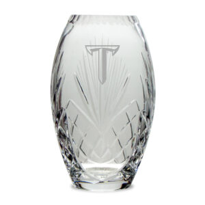 Troy University Trojans 10'' Full Leaded Crystal Vase