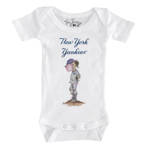 Infant Tiny Turnip White New York Yankees Bubbles Bodysuit