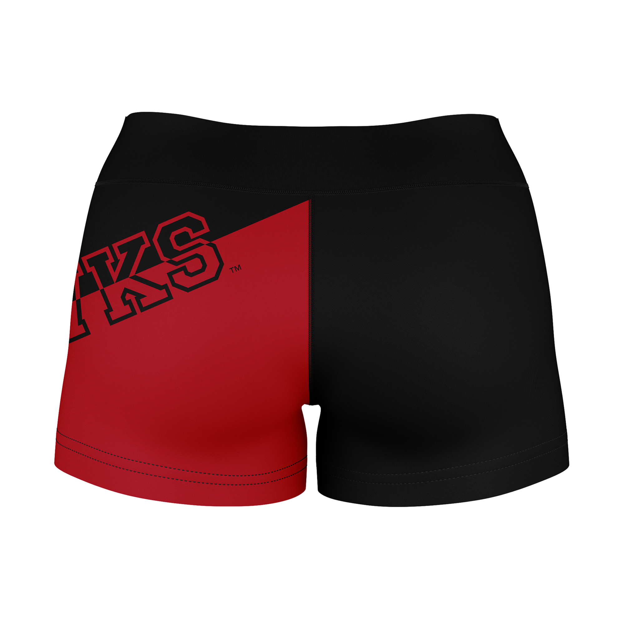 Women's Black Saint Joseph's Hawks Color Block Shorts - Image 7