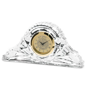 Gold UC Riverside Highlanders Crystal Clock