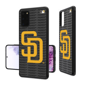 San Diego Padres Galaxy Text Backdrop Design Bump Case