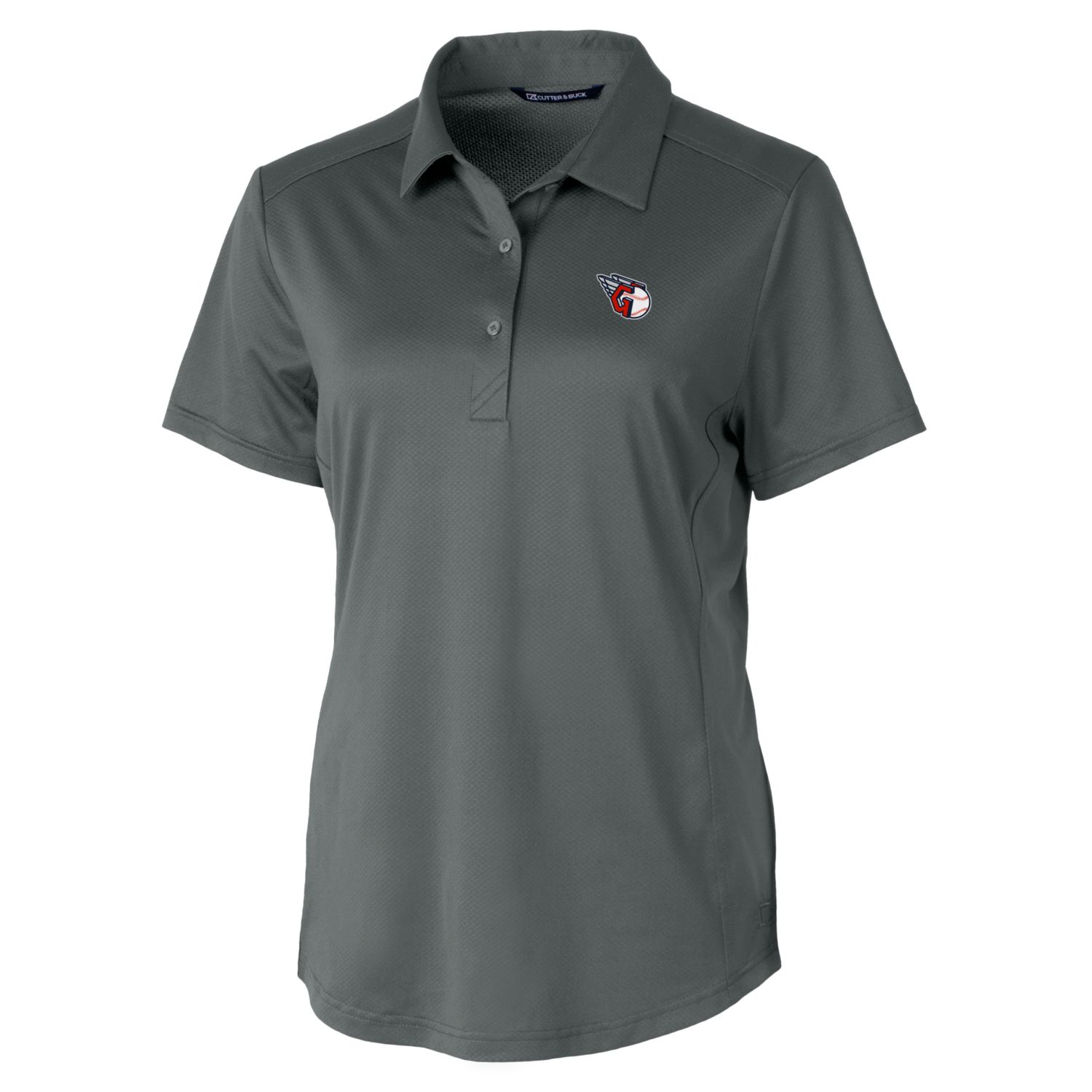 Women's Cutter & Buck Gray Cleveland Guardians Prospect Textured Stretch Polo - Image 6