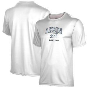 Men's ProSphere White Akron Zips Bowling T-Shirt