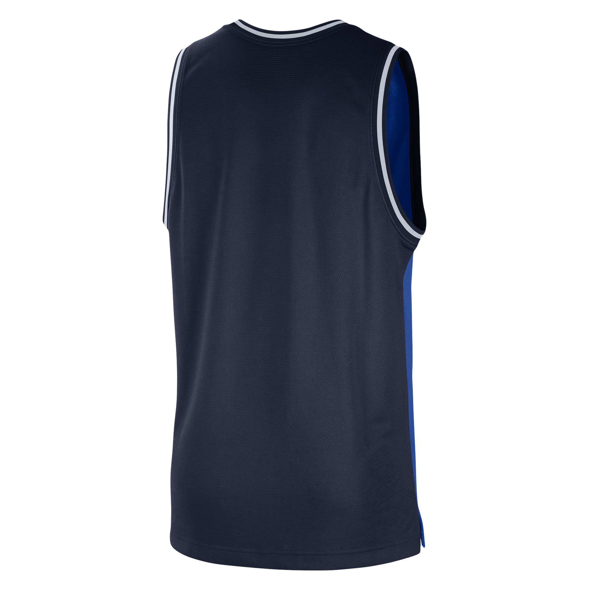 Men's Nike Blue/Navy Dallas Mavericks Courtside Versus Force Split DNA Performance Mesh Tank Top - Image 4
