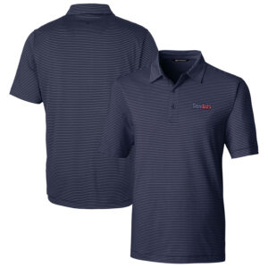 Men's Cutter & Buck Navy Pittsburgh Steelers Forge Pencil Stripe Polo