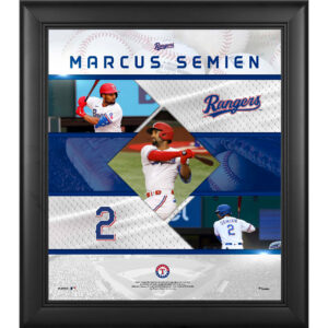 Marcus Semien Texas Rangers Framed 15" x 17" Stitched Stars Collage