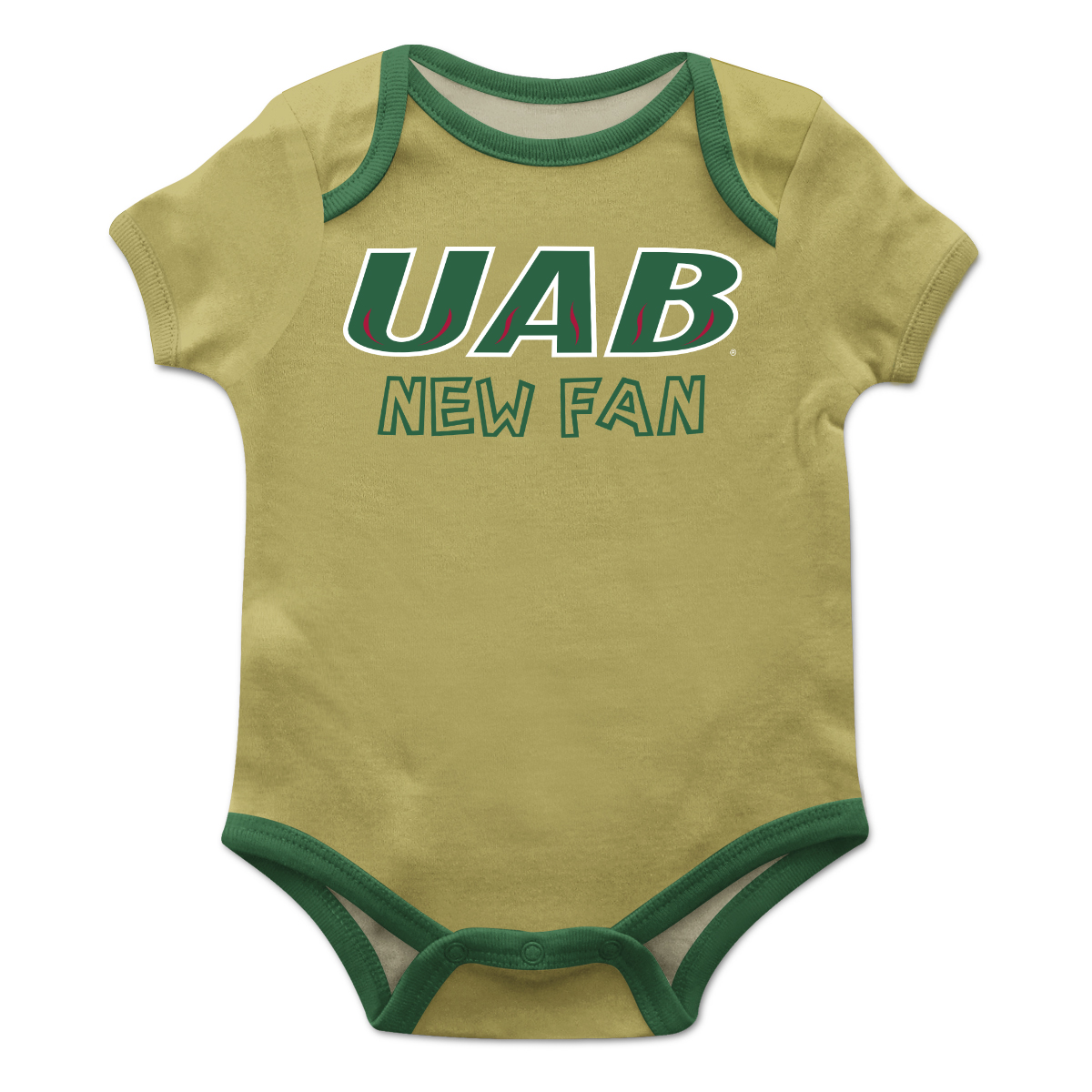 Infant Gold UAB Blazers New Fan Bodysuit