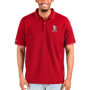 Men's Antigua Red South Dakota Coyotes Affluent Big & Tall Polo