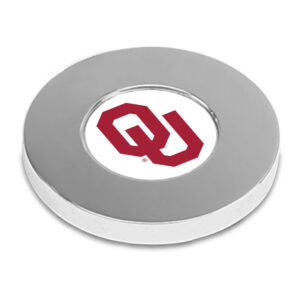 Silver Oklahoma Sooners Team Office Paperweight