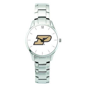 Unisex Silver Purdue Boilermakers Stainless Steel Bracelet Wristwatch