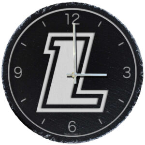 Black Loyola Greyhounds 12'' Slate Clock