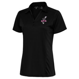 Women's Antigua Black Birmingham Black Barons Tribute Polo